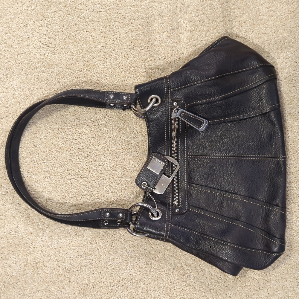 Tignanello black leather bag